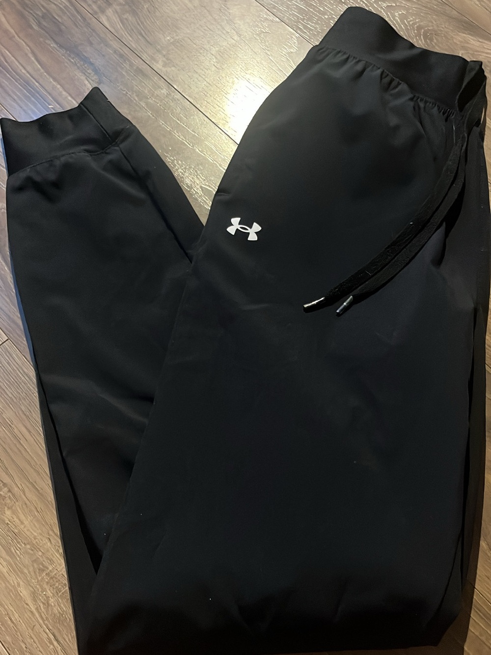 Under Armour Black Jogger Pants with White Logo